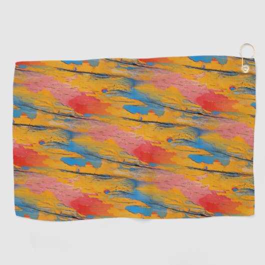 Kleurverf Splatter Golfhanddoek (Horizontaal)