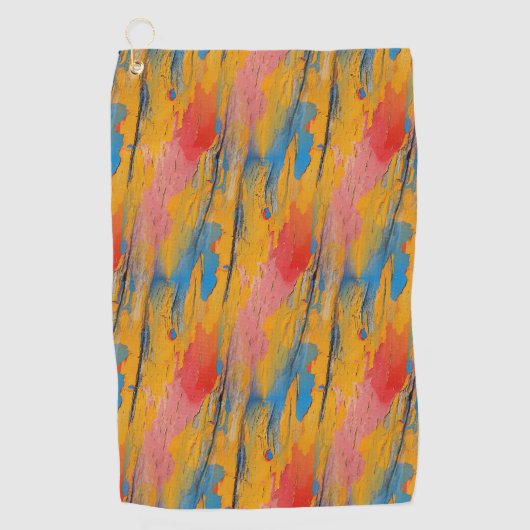 Kleurverf Splatter Golfhanddoek (Voorkant)