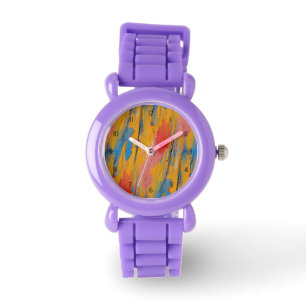 Kleurverf Splatter Horloge
