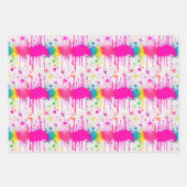 Kleurverf Splatter Inpakpapier Vel (Voorkant 3)