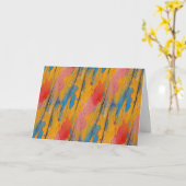 Kleurverf Splatter Kaart (Gele Bloem)