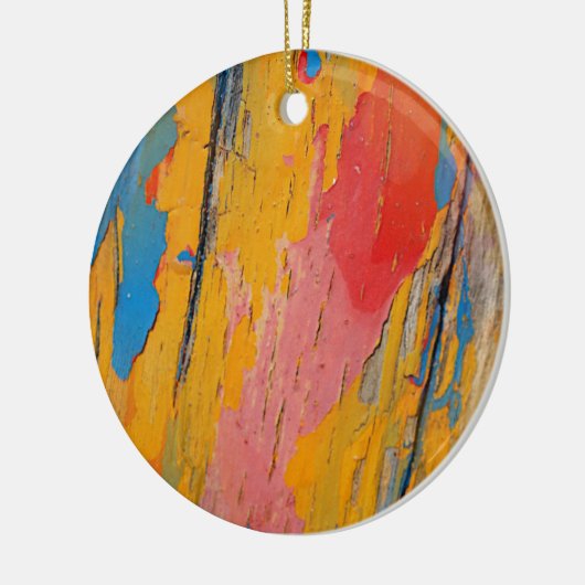 Kleurverf Splatter Keramisch Ornament (Links)