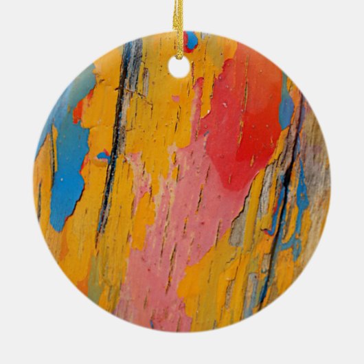 Kleurverf Splatter Keramisch Ornament (Achterkant)