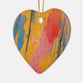 Kleurverf Splatter Keramisch Ornament (Links)