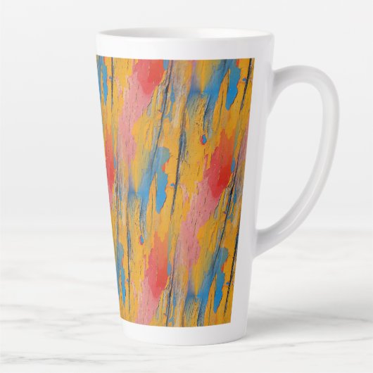 Kleurverf Splatter Latte Mok (Rechts)