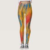 Kleurverf Splatter Leggings (Voorkant)