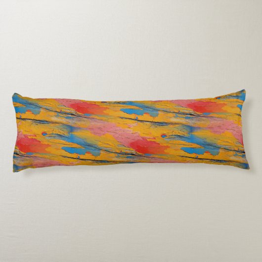 Kleurverf Splatter Lichaamskussen (Achterkant)