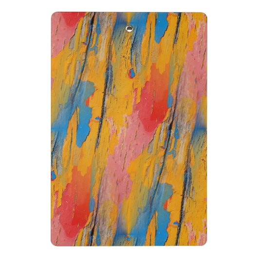 Kleurverf Splatter Mini Klembord (Achterkant)