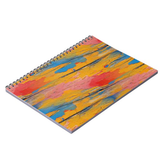 Kleurverf Splatter Notitieboek (Linkerzijde)