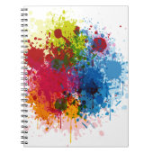 Kleurverf Splatter Notitieboek (Voorkant)