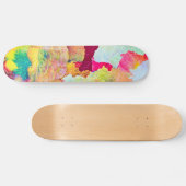 Kleurverf Splatter Persoonlijk Skateboard (Horizontaal)