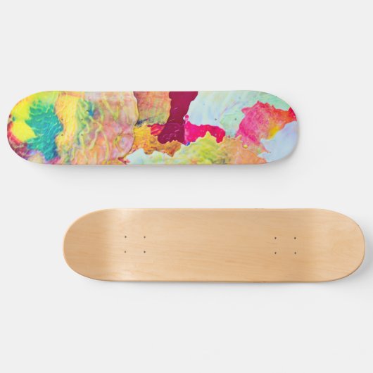 Kleurverf Splatter Persoonlijk Skateboard (Horizontaal)