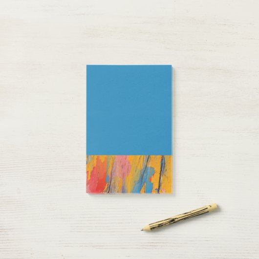 Kleurverf Splatter Post-it® Notes (Op bureau)