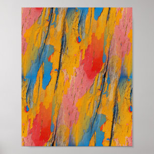 Kleurverf Splatter Poster
