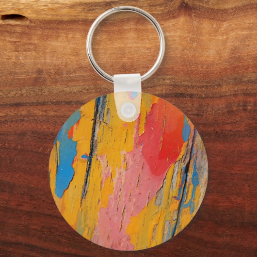 Kleurverf Splatter Sleutelhanger (Voorkant)