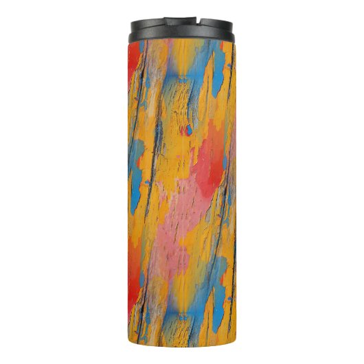 Kleurverf Splatter Thermosbeker (Achterkant)