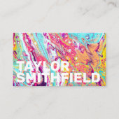 Kleurverf Splatter Visitekaartje (Voorkant)