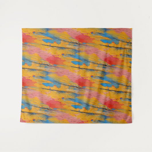 Kleurverf Splatter Wandkleed (Voorkant (horizontaal))