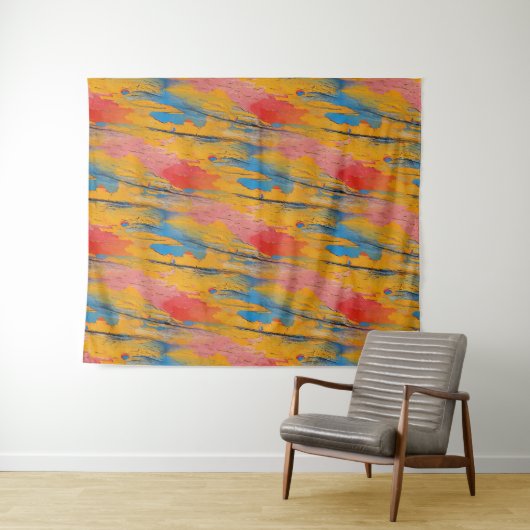 Kleurverf Splatter Wandkleed (In Situ (horizontaal))