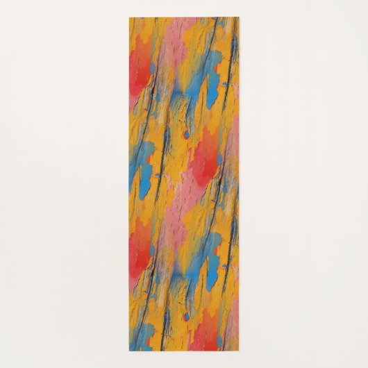 Kleurverf Splatter Yogamat (Achterkant)