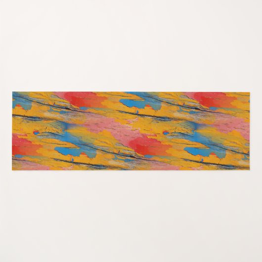 Kleurverf Splatter Yogamat (Voorkant (horizontaal))