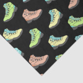 Kleurverkleurde pasta's op zwart gevlekt tissuepapier (Detail)