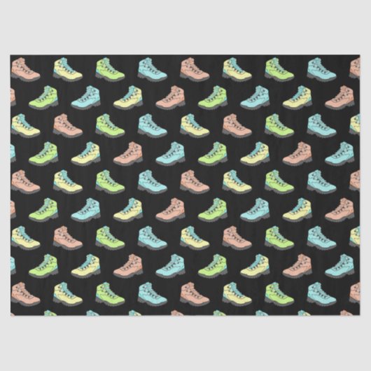 Kleurverkleurde pasta's op zwart gevlekt tissuepapier (Voorkant)