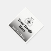 Kleurverloop Aangepaste tekst en afbeelding Servet (Hoek)