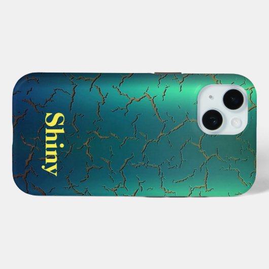kleurverloop groen-blauw monogram Hoesje-Mate i Case-Mate iPhone Case (Achterkant (horizontaal))