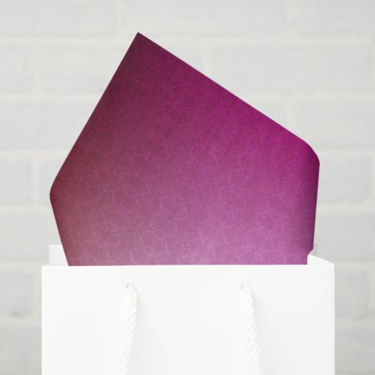 Kleurverloop handdoek met roze tissuepapier (Cadeauzakje)