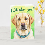 Kleurverloop Hond Patroon Kaart (Gele Bloem)