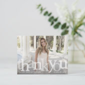 Kleurverloop Jaar van Afstuderen Bedankt Briefkaart (Staand voorkant)