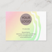 Kleurverloop Ombre Rainbow Bracelet, roze Visitekaartje (Achterkant)