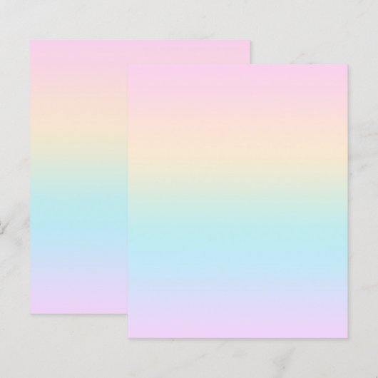 Kleurverloop pastel (Voorkant / Achterkant)