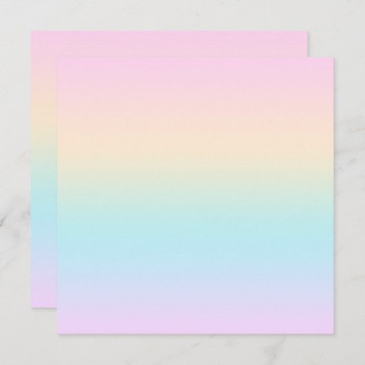 Kleurverloop pastel (Voorkant / Achterkant)