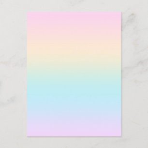 Kleurverloop pastel briefkaart