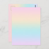 Kleurverloop pastel briefkaart (Voorkant / Achterkant)