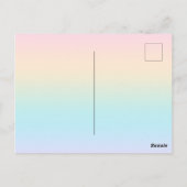Kleurverloop pastel briefkaart (Achterkant)