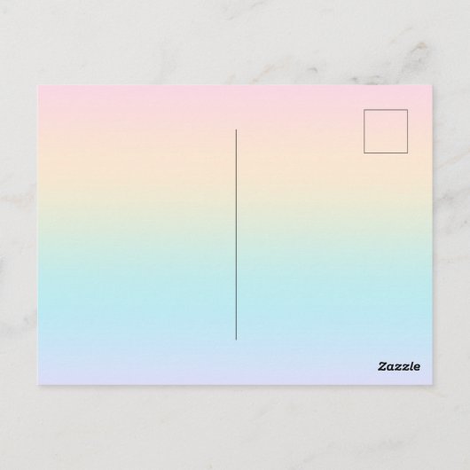 Kleurverloop pastel briefkaart (Achterkant)