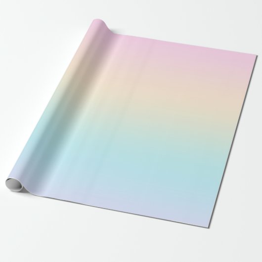 Kleurverloop pastel cadeaupapier (Uitgerold)