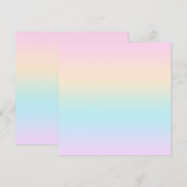 Kleurverloop pastel feestdagenkaart (Voorkant / Achterkant)