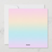 Kleurverloop pastel feestdagenkaart (Achterkant)