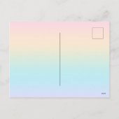 Kleurverloop pastel feestdagenkaart (Achterkant)