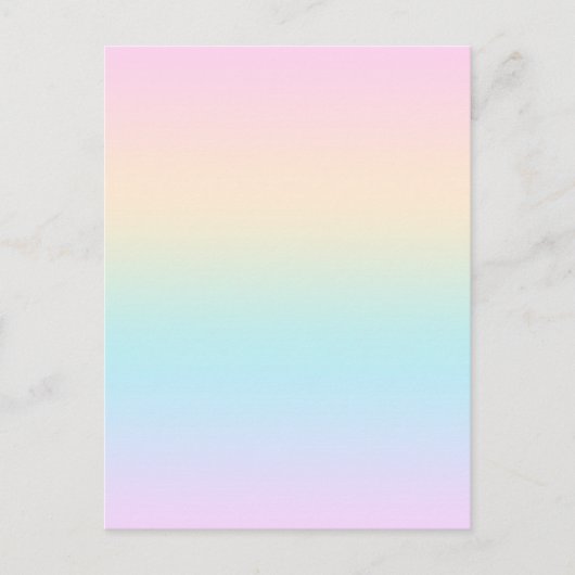 Kleurverloop pastel feestdagenkaart (Voorkant)