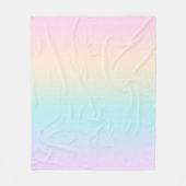 Kleurverloop pastel fleece deken (Voorkant)
