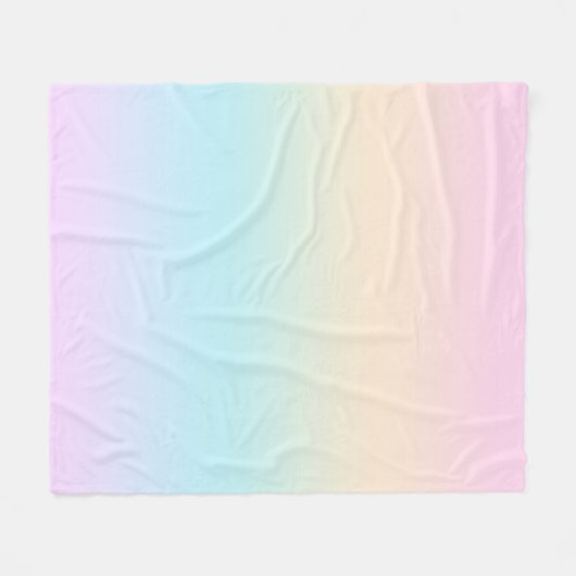 Kleurverloop pastel fleece deken (Voorkant (Horizontaal))