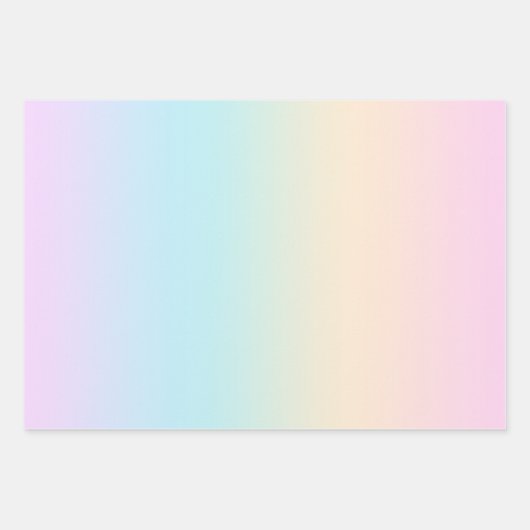Kleurverloop pastel inpakpapier vel (Voorkant 3)
