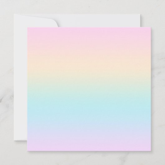 Kleurverloop pastel notitiekaartje (Voorkant)