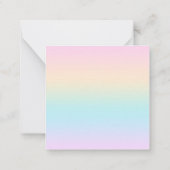 Kleurverloop pastel notitiekaartje (Achterkant)