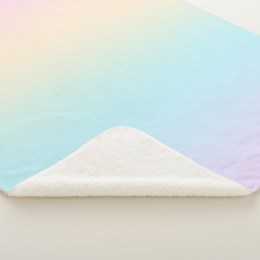 Kleurverloop pastel sherpa deken (3/4)